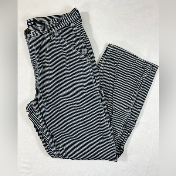 Vans Drill Chore Carpenter Jeans | Navy Blue and White Striped Carpenter Jeans - Picture 2 of 7